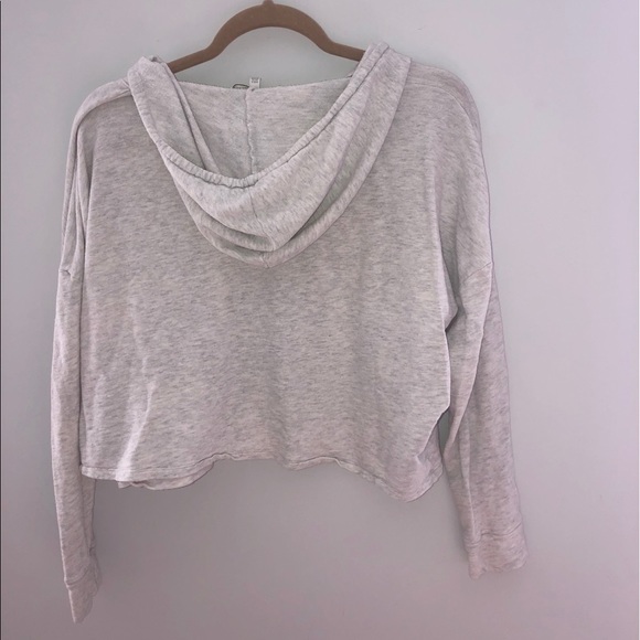 VS Gray Cropped Hoodie - Picture 2 of 2